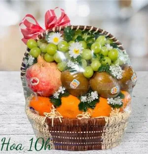giỏ hoa quả nhập khẩu đẹp
