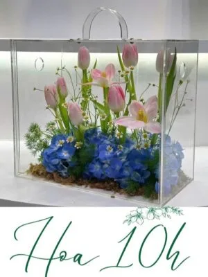 Hộp Hoa Tulip, mẫu hoa mới nhất 2024, hiện đại và sang chảnh