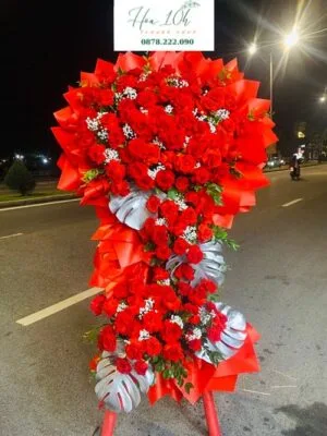 Shop hoa tươi quận thanh khê đà nẵng, kệ hoa khai trương