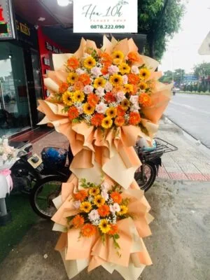 kệ hoa khai trương hồng phát giá rẻ