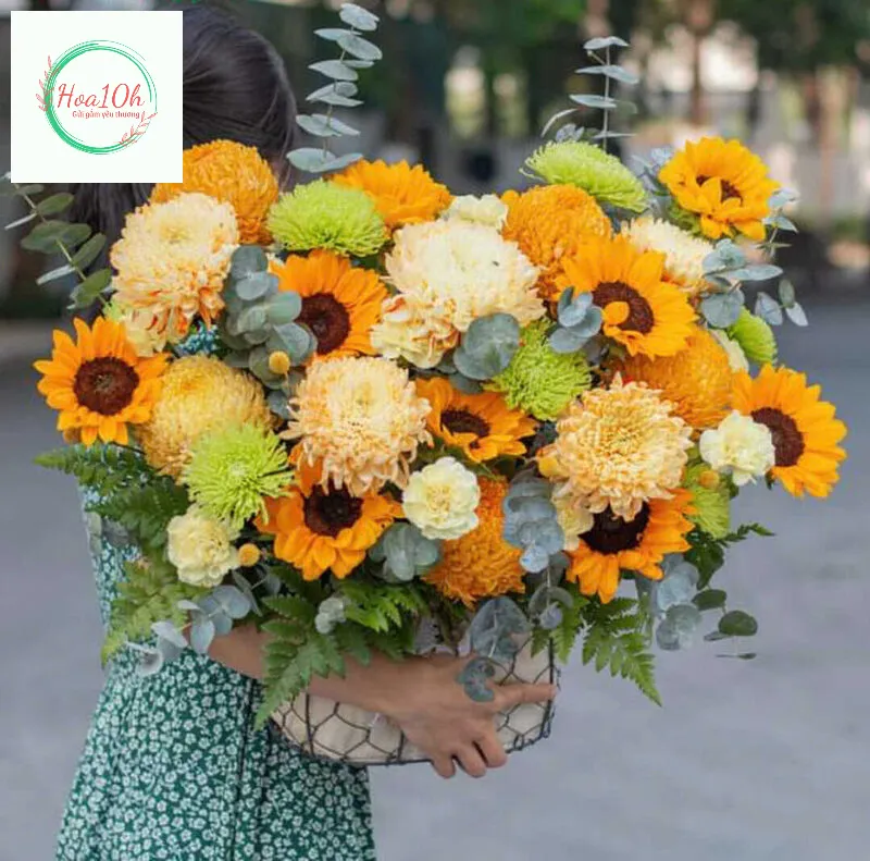 Mẫu hoa hướng dương tặng khai trương mang ý nghĩa phát triển