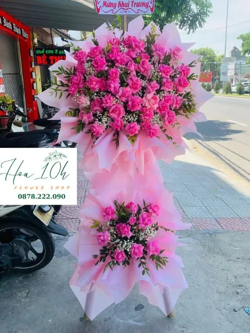 Kệ Hoa Khai Trương Phát Lộc Thăng Hoa Đẹp, Giá Rẻ