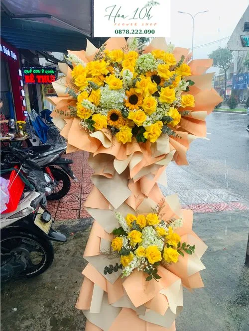 Shop hoa khai trương phong cách hiện đại, mẫu mã sang trọng tinh tế.