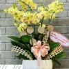 Bình lan hồ điệp vàng 10 cành tặng sinh nhật sếp, chúc mừng khai trương.