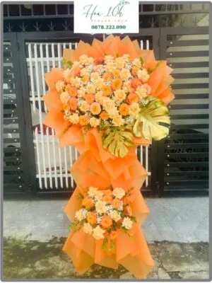 Kệ hoa khai trương vạn sự như ý, Shop hoa tươi uy tín, rẻ đẹp