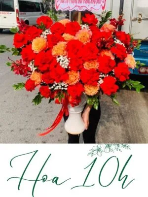 Bình hoa để bàn lộc phát chúc mừng khai trương tại đà nẵng