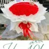 Bó Hoa Hồng Sáp Thơm Màu Đỏ 200 Bông