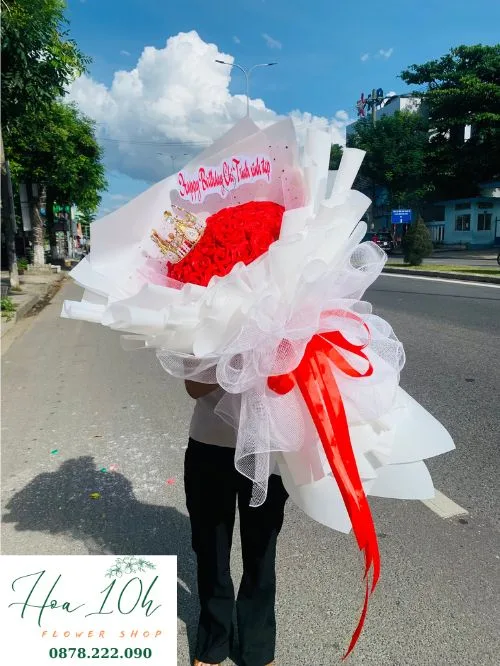 Bó Hoa Hồng Sáp Thơm 50 Bông Đẹp