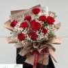 Bó hoa tình yêu hoa hồng đỏ mix babi
