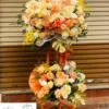 Kệ hoa chúc mừng khai trương, sự kiện tông màu vàng cam