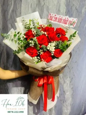 Bó Hoa Hồng Đỏ Pháp - Điều Anh Muốn Nói