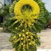 Vòng Hoa Viếng Đám Tang Lan Vàng