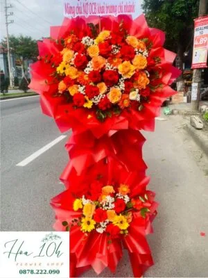 Kệ hoa chúc mừng khai trương ngân hàng