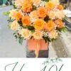Lẵng Hoa Để Bàn - Ngày Mới chúc mừng khai trương, sinh nhật