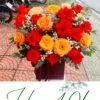 Sức Sống Mới- Lẵng Hoa Để Bàn mừng sinh nhật, khai trương, sự kiện.