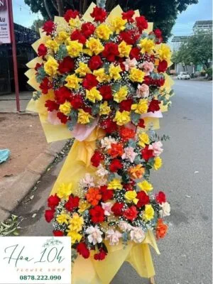 Kệ hoa chúc mừng thành công mỹ mãn. Điện Hoa Hoa10h