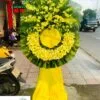 vòng hoa viếng đám tang lan vàng