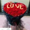 Bó hoa tươi chữ love 500 bông