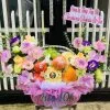 Giỏ trái cây mix hoa đẹp tặng phái nữ