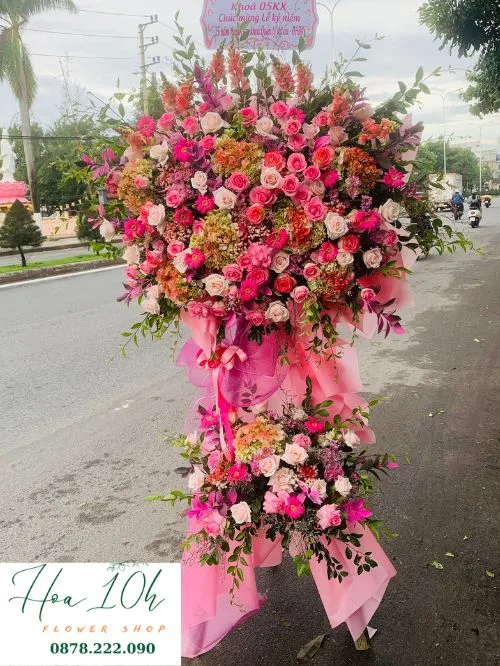 Kệ hoa chúc mừng đại hội