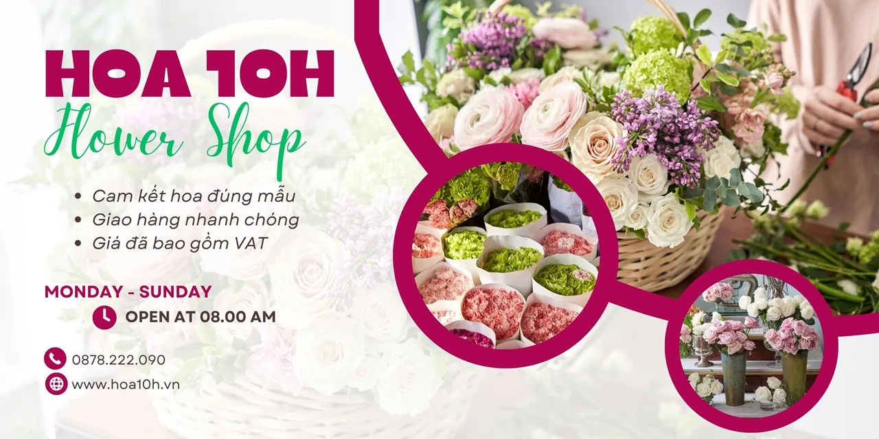 Shop Hoa 10h, điện hoa online toàn quốc