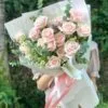Bó hoa hồng pastel nhẹ nhàng lãng mạn