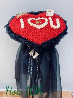 Bó Hoa Sáp Thơm I Love You 300 Bông