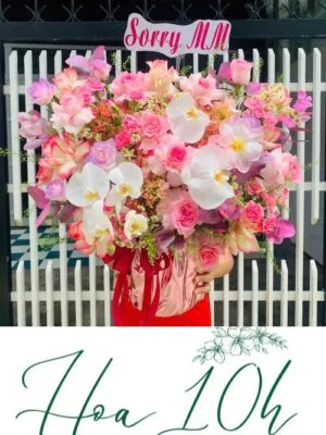 giỏ hoa tặng sếp nữ ngày 8/3