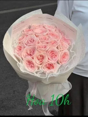Bó hoa ohara hồng xinh xắn, dễ thương