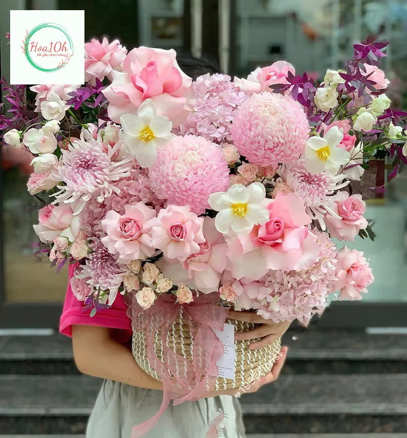 Mẫu hoa sinh nhật tặng ông bà cha mẹ