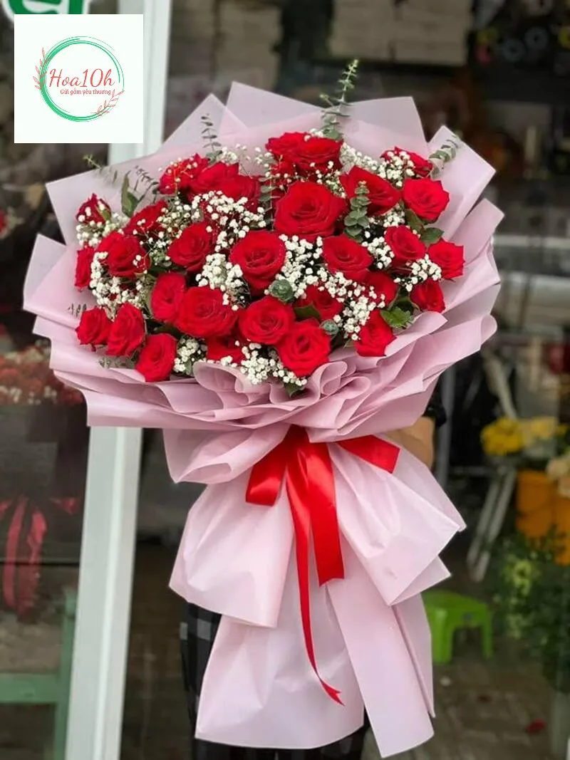 Mẫu Hoa hồng đỏ tặng sinh nhật tặng vợ- bạn gái