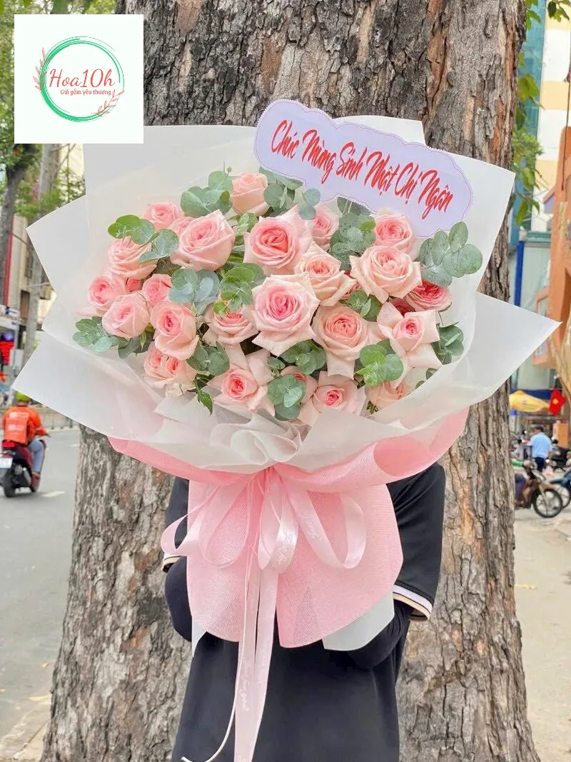 Mẫu Hoa sinh nhật tặng vợ-bạn gái