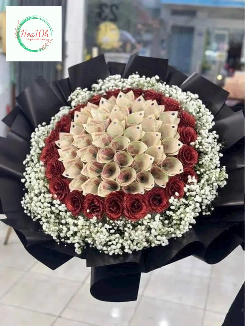 Mẫu bó hoa tiền hót nhất hiện nay