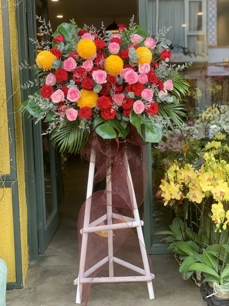 Lẵng hoa chúc mừng ngày khai giảng đẹp ấn tượng