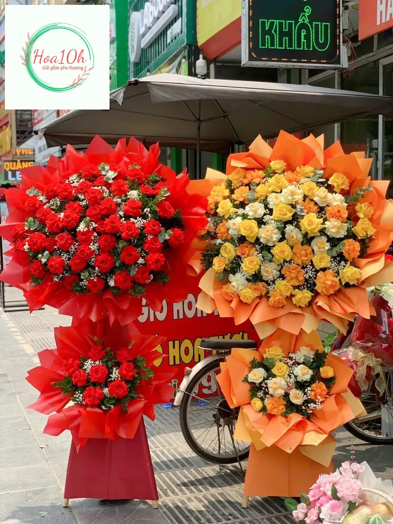 Nên chọn các màu hoa rực rỡ để tặng khai trương