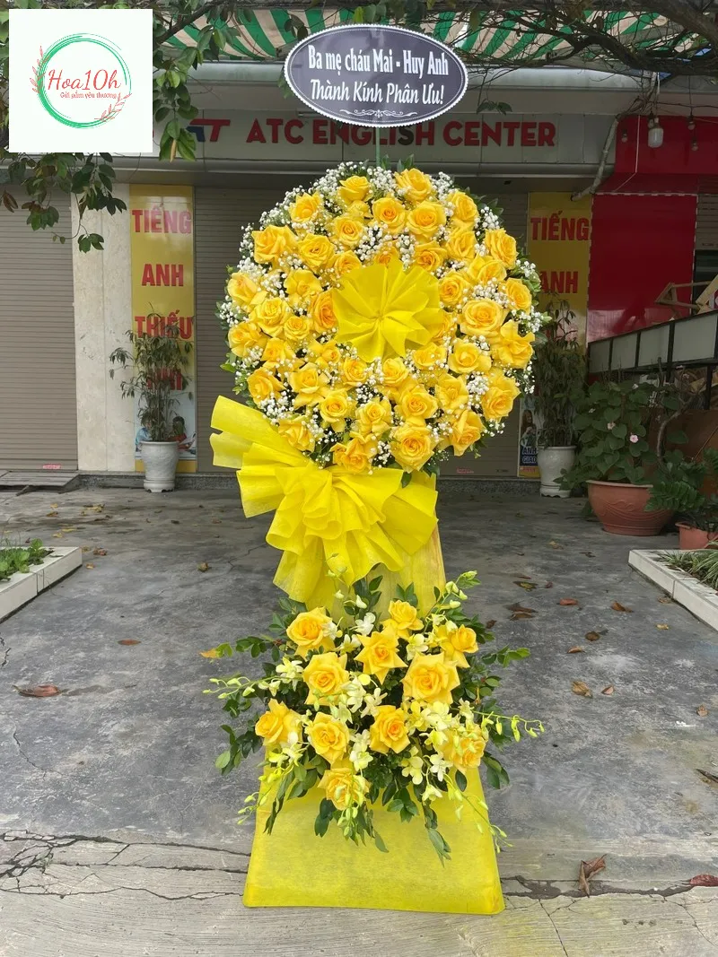 Tone hoa vàng cho đám tang